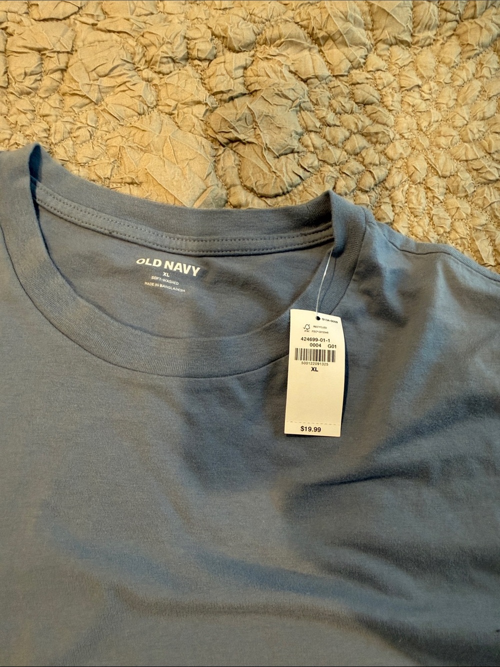 Old Navy Men's Crew Neck T-Shirt in Dusty Blue